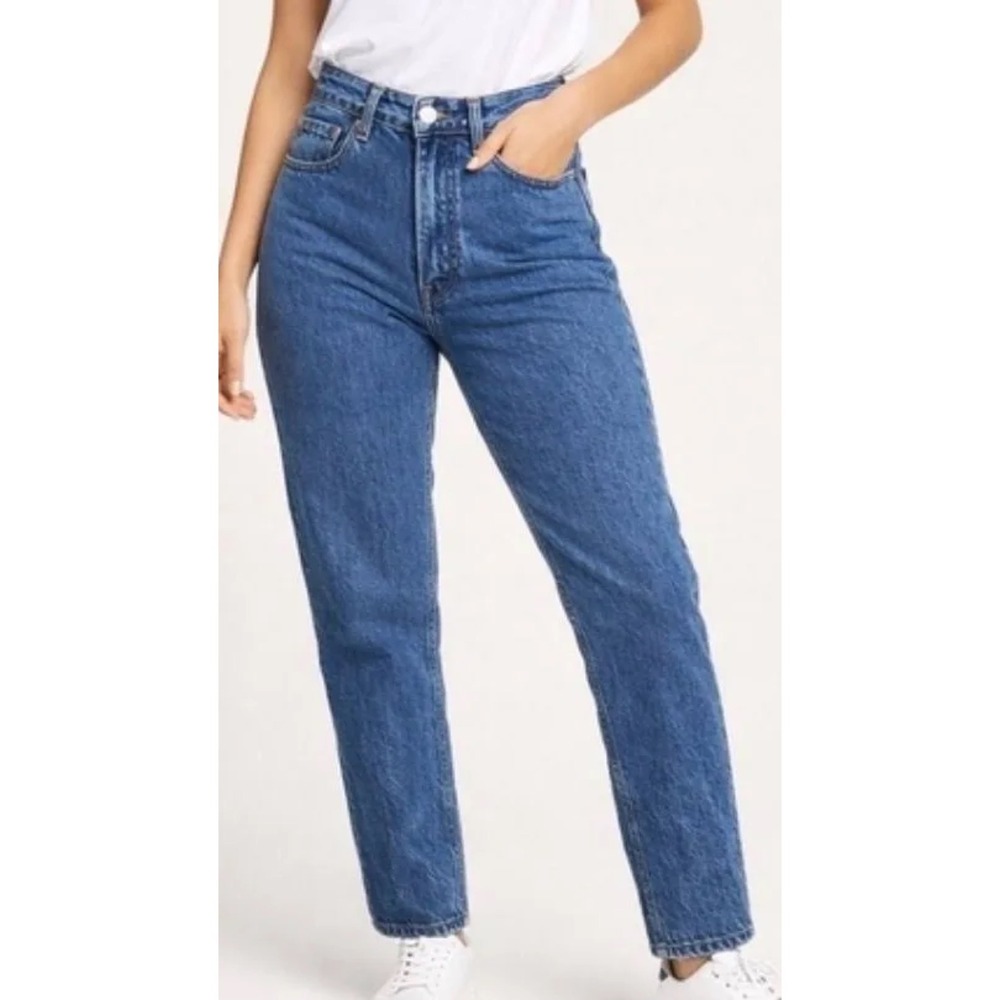 NWT Everlane The Curvy 90s Cheeky Straight Jean High Rise Organic Cotton 33 Reg